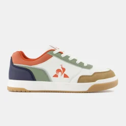 Store Le Coq Sportif CHAUSSURES ADOChaussures COURT BREAKER ado Opticalwhite/orange