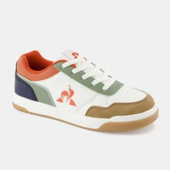 Store Le Coq Sportif CHAUSSURES ADOChaussures COURT BREAKER ado Opticalwhite/orange
