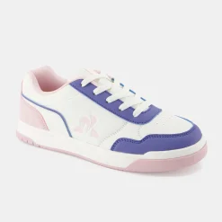 Best Sale Le Coq Sportif CHAUSSURES ADOChaussures roses COURT BREAKER ado Opticalwhite/purple