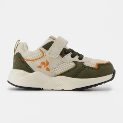 Store Le Coq Sportif CHAUSSURES BÉBÉChaussures à scratch vert kaki RUNNER bébé Opticalwhite/green