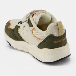 Store Le Coq Sportif CHAUSSURES BÉBÉChaussures à scratch vert kaki RUNNER bébé Opticalwhite/green