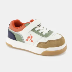 Best Sale Le Coq Sportif CHAUSSURES BÉBÉChaussures multicolores COURT BREAKER bébé Opticalwhite/orange