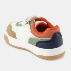Best Sale Le Coq Sportif CHAUSSURES BÉBÉChaussures multicolores COURT BREAKER bébé Opticalwhite/orange