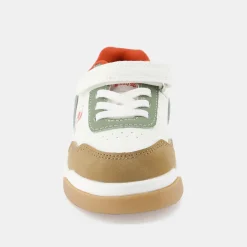 Best Sale Le Coq Sportif CHAUSSURES BÉBÉChaussures multicolores COURT BREAKER bébé Opticalwhite/orange
