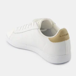 Fashion Le Coq Sportif Chaussures COURTSET_2 Homme Opticalwhite/tan
