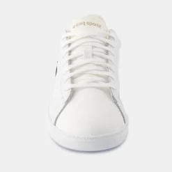 Fashion Le Coq Sportif Chaussures COURTSET_2 Homme Opticalwhite/tan