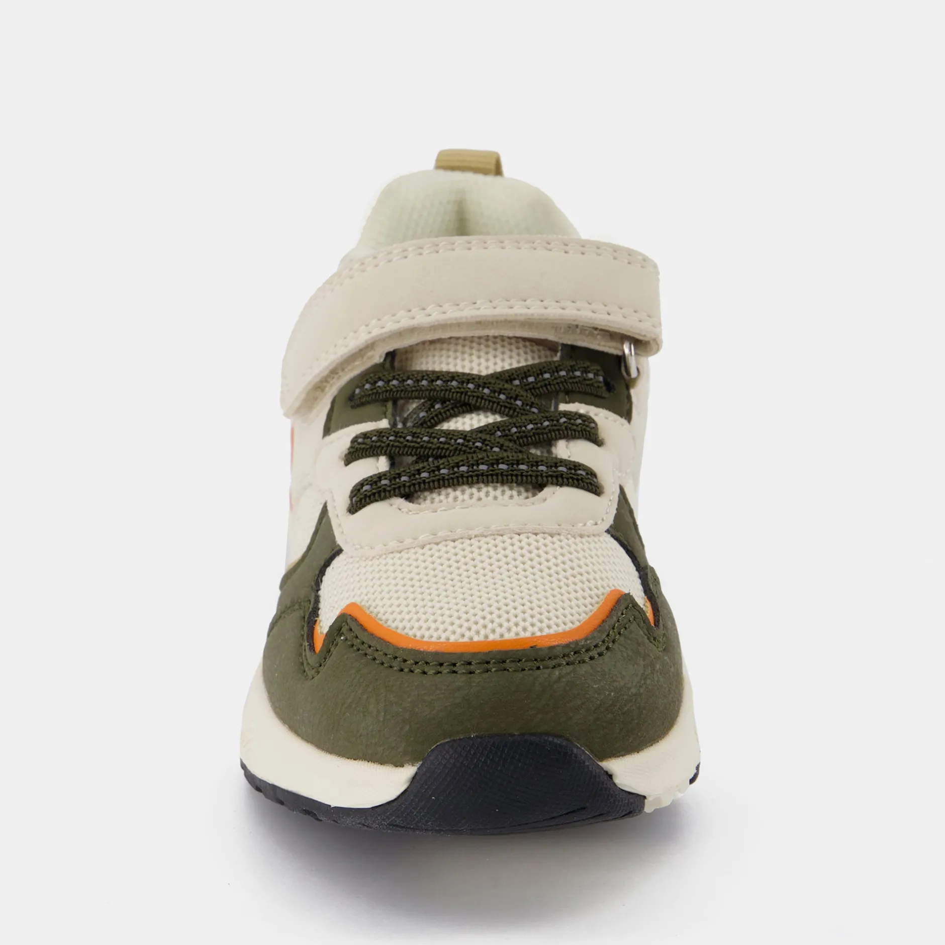 Fashion Le Coq Sportif CHAUSSURES ENFANTChaussures à scratch vert kaki RUNNER enfant Opticalwhite/green