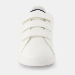 Outlet Le Coq Sportif CHAUSSURES ENFANTChaussures blanches à scratch COURTSET_2 enfant