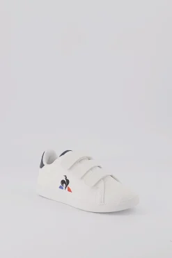 Outlet Le Coq Sportif CHAUSSURES ENFANTChaussures blanches à scratch COURTSET_2 enfant