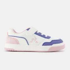 Best Le Coq Sportif CHAUSSURES ENFANTChaussures à scratch roses COURT BREAKER enfant Opticalwhite/purple