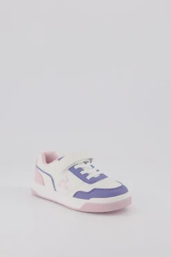Best Le Coq Sportif CHAUSSURES ENFANTChaussures à scratch roses COURT BREAKER enfant Opticalwhite/purple
