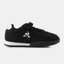 Best Le Coq Sportif CHAUSSURES ENFANTChaussures noires à scratch VELOCE I enfant Black/opticalwhite