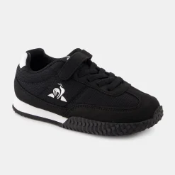 Best Le Coq Sportif CHAUSSURES ENFANTChaussures noires à scratch VELOCE I enfant Black/opticalwhite