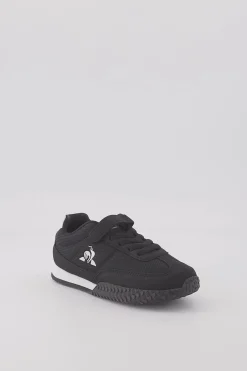 Best Le Coq Sportif CHAUSSURES ENFANTChaussures noires à scratch VELOCE I enfant Black/opticalwhite