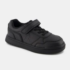 New Le Coq Sportif CHAUSSURES ENFANTChaussures à scratch noires COURT BREAKER enfant Tripleblack