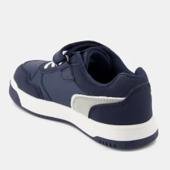 Outlet Le Coq Sportif CHAUSSURES ENFANTChaussures à scratch COURT BREAKER enfant Moonlitocean/silver