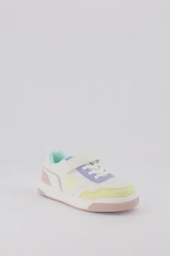 Shop Le Coq Sportif CHAUSSURES ENFANTChaussures multicolores COURT BREAKER enfant Opticalwhite/pink