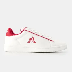 Cheap Le Coq Sportif Chaussures LCS COURT CLEAN W Femme Opticalwhite/cerise