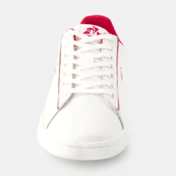 Cheap Le Coq Sportif Chaussures LCS COURT CLEAN W Femme Opticalwhite/cerise