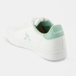 Clearance Le Coq Sportif Chaussures LCS COURT CLEAN W Femme Opticalwhite/subtlegreen