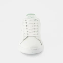 Clearance Le Coq Sportif Chaussures LCS COURT CLEAN W Femme Opticalwhite/subtlegreen