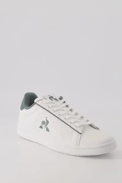 New Le Coq Sportif Chaussures LCS COURT CLEAN Homme Opticalwhite/trekkinggreen