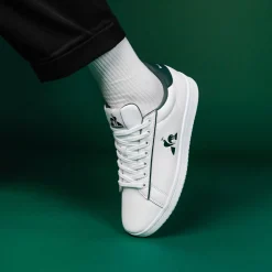 New Le Coq Sportif Chaussures LCS COURT CLEAN Homme Opticalwhite/trekkinggreen