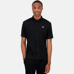 Clearance Le Coq Sportif Coq d'orChemise manches courtes Homme Black