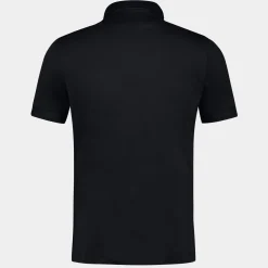 Online Le Coq Sportif Coq d'orPolo col zippé Homme en interlock 240g coton Black