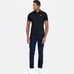 Online Le Coq Sportif Coq d'orPolo col zippé Homme en interlock 240g coton Black