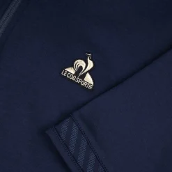 New Le Coq Sportif Coq d'orPolo col zippé Homme en interlock 240g coton Darkvelvet