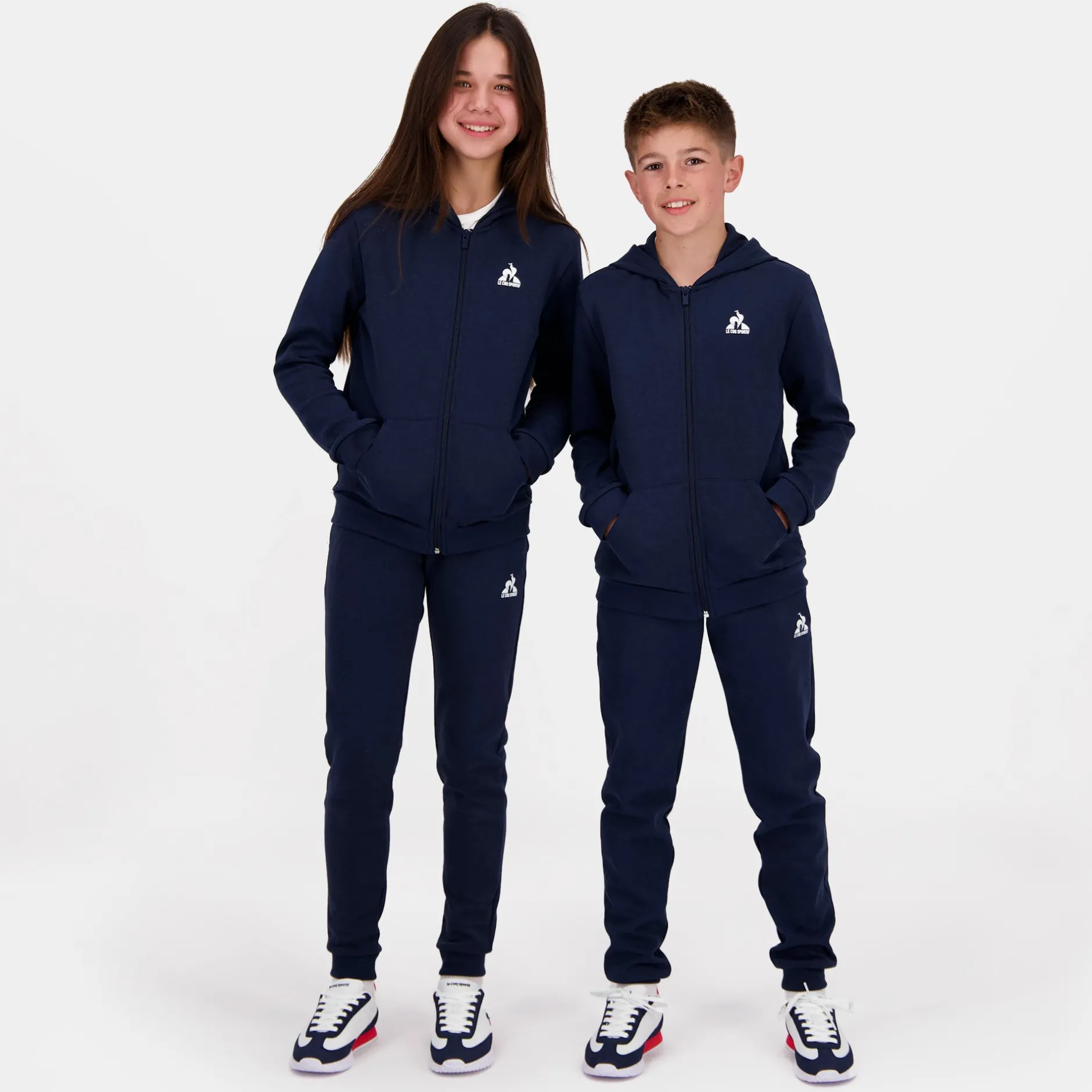 Shop Le Coq Sportif EssentielsPantalon Slim bleu marine Enfant Dressblues