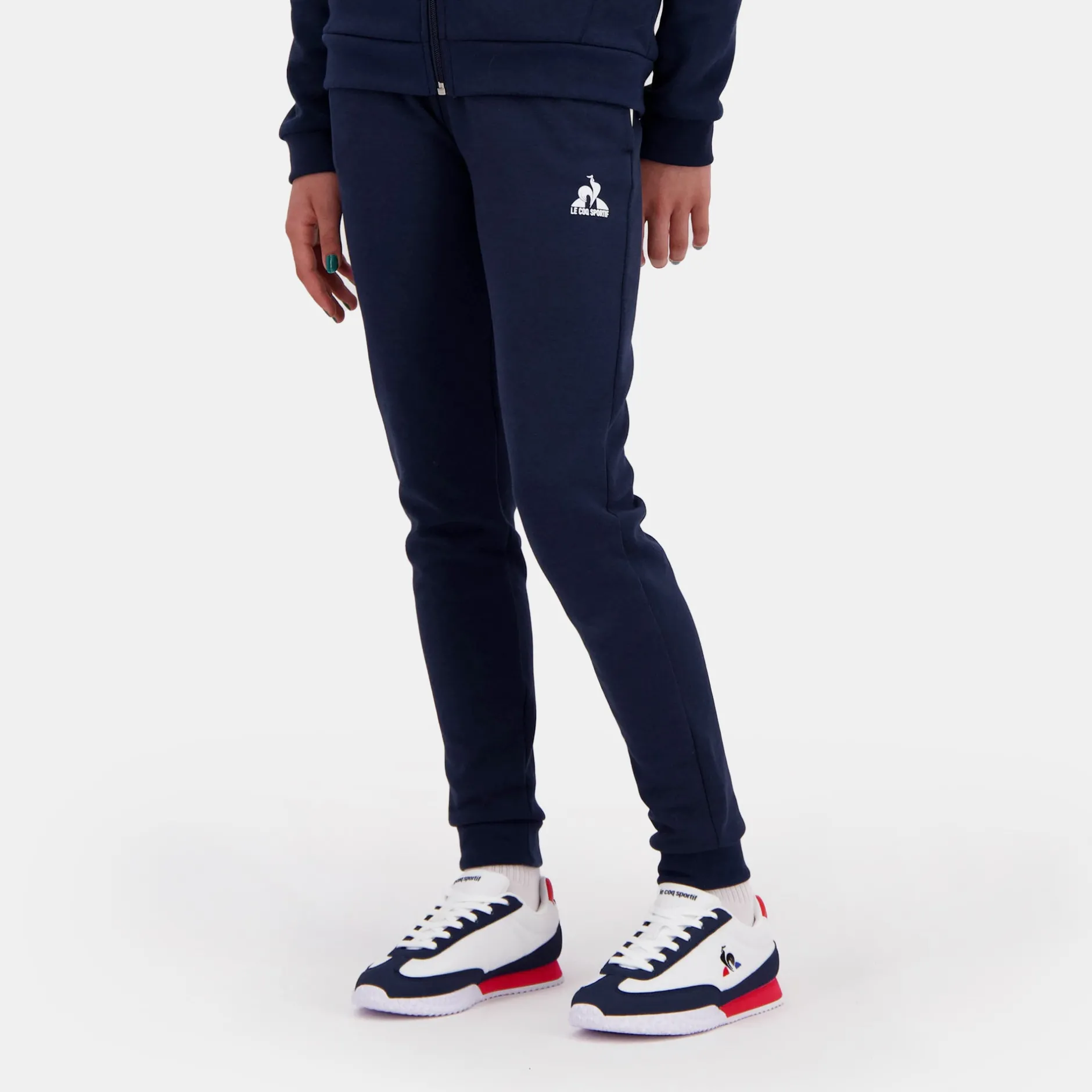 Shop Le Coq Sportif EssentielsPantalon Slim bleu marine Enfant Dressblues
