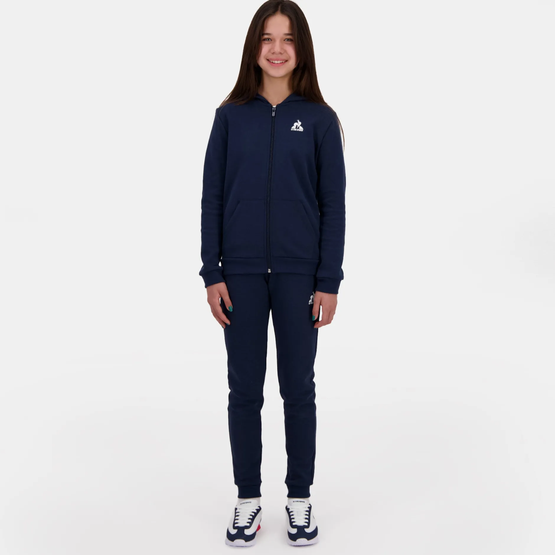 Shop Le Coq Sportif EssentielsPantalon Slim bleu marine Enfant Dressblues