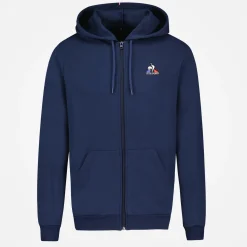 Discount Le Coq Sportif EssentielsSweat zippé à capuche Homme Dressblues