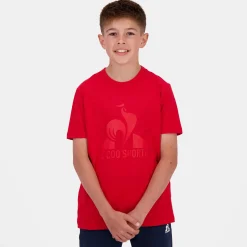 Store Le Coq Sportif EssentielsT-shirt Enfant Purrouge