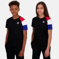 Best Sale Le Coq Sportif EssentielsT-shirt Enfant Black/n.o.w/b.electro/r.elect