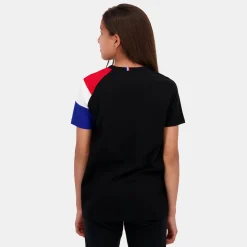 Best Sale Le Coq Sportif EssentielsT-shirt Enfant Black/n.o.w/b.electro/r.elect