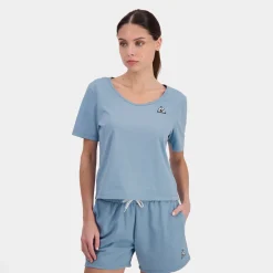 Shop Le Coq Sportif EssentielsT-shirt Femme Fadeddenim