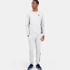 Best Sale Le Coq Sportif HéritagePantalon SLIM Gris chiné clair Homme