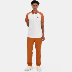 Hot Le Coq Sportif HéritagePolo Homme Marshmallow/apricotorange