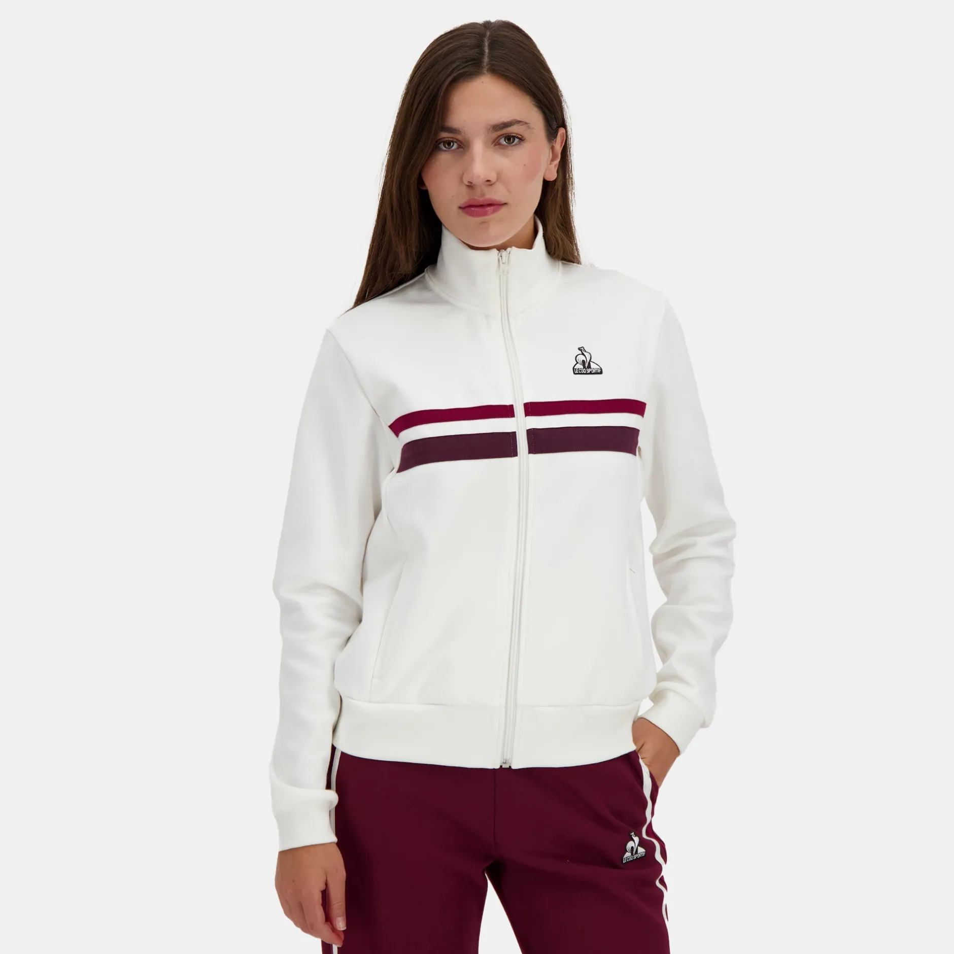 Outlet Le Coq Sportif HéritageSweat Femme Marshmallow