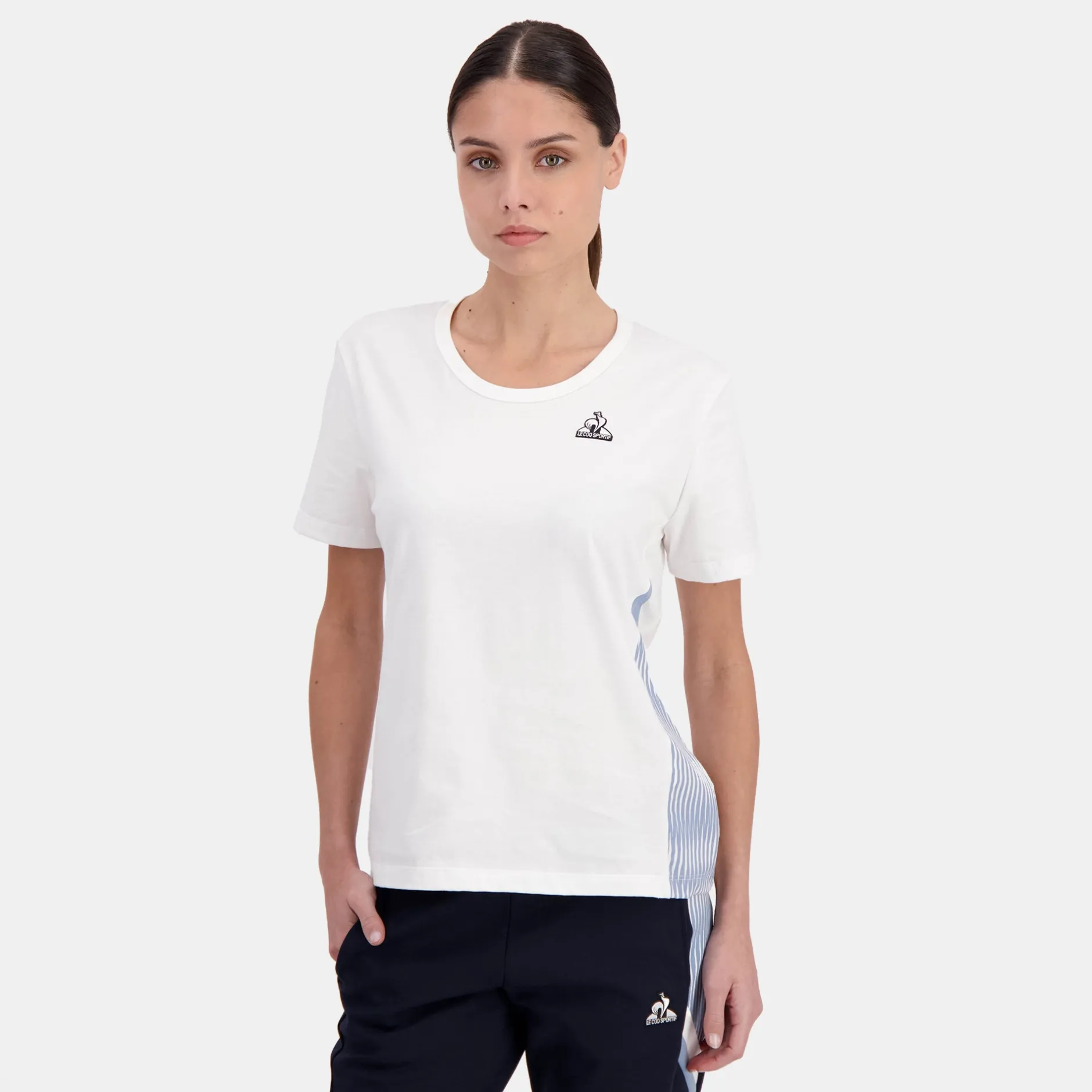 Cheap Le Coq Sportif HéritageT-shirt Femme Newopticalwhite