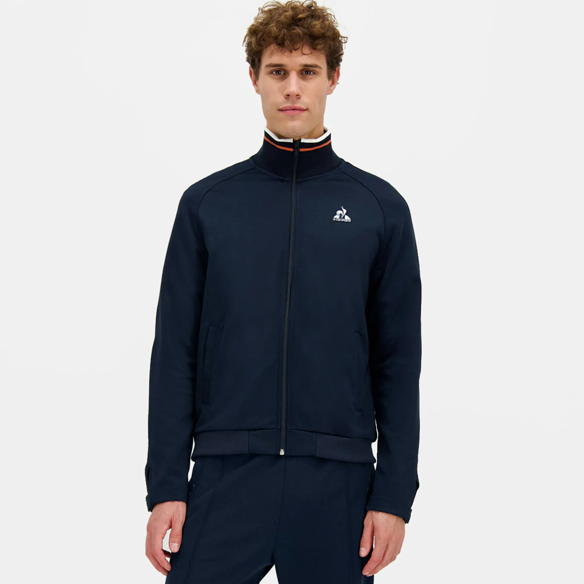 Flash Sale Le Coq Sportif HéritageVeste zippée bleu marine Homme Skycaptain
