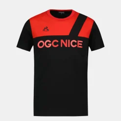 Outlet Le Coq Sportif OGC NiceT-shirt Enfant Black/redn