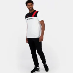 Clearance Le Coq Sportif OGC NiceT-shirt Homme Newopticalwhite