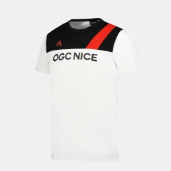 Clearance Le Coq Sportif OGC NiceT-shirt Homme Newopticalwhite