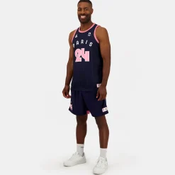 Clearance Le Coq Sportif Paris 2024 | Short Basketball Homme Bleunuit