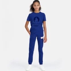 Clearance Le Coq Sportif Paris 2024 | T-shirt Enfant Bluedepths