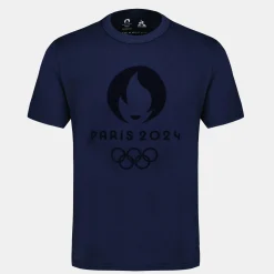 Best Sale Le Coq Sportif Paris 2024 | T-shirt Unisexe Bleunuit